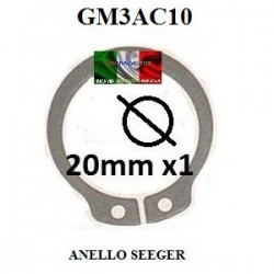 ANILLO SEEGER 20X1 mm PARA REDUCTOR COMEX - AIXAM - CHATENET- MICROCAR - CASALINI - TASSO - ITALCAR - GRECAV -