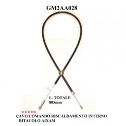 CABLE MANDO GRIFO CALEFACCIÓN INTERIOR FRÍO-CALOR AIXAM 05-09