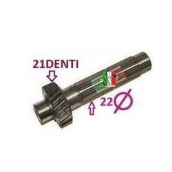 SHAFT WITH PINION 2 REDUCTIONS 21 TEETH COMEX REDUCER